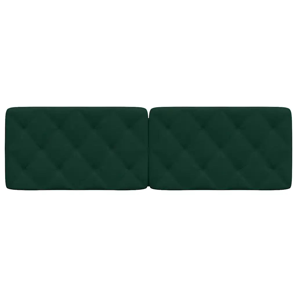 Cuscino Testiera-Cuscino per Testiera Verde Scuro 160 cm in Velluto