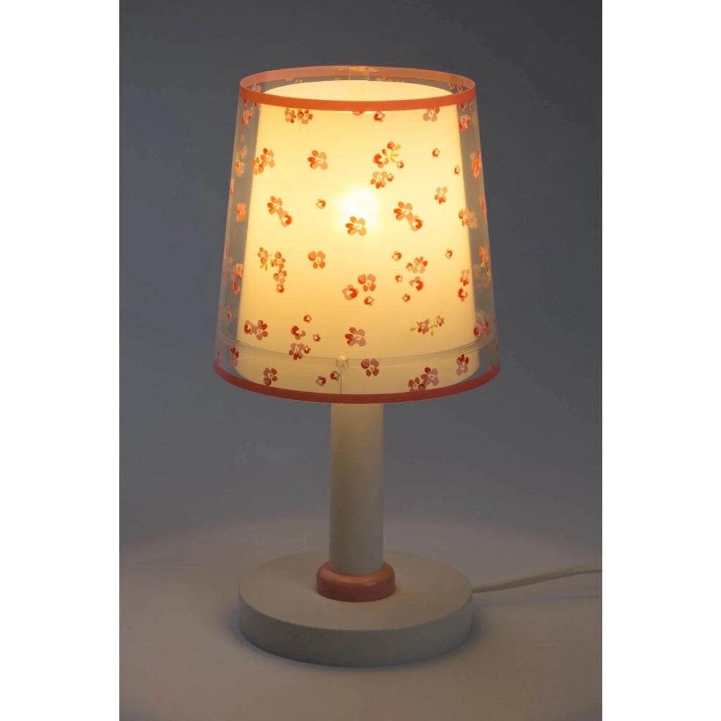LÚZETE - LAMPADA DA TAVOLO DREAM FLOWERS PER BAMBINI E14 ROSA
