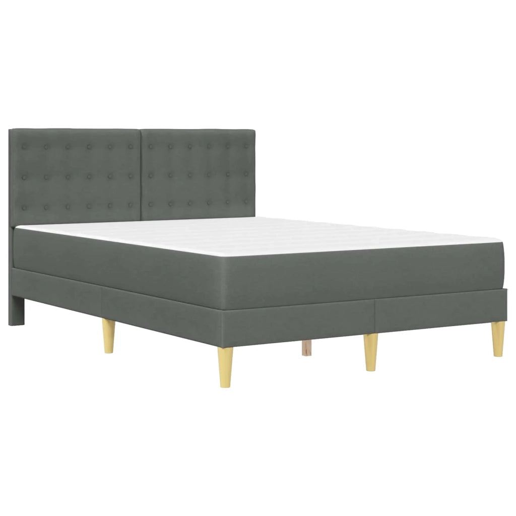 Struttura letto con materasso-Giroletto Grigio scuro 120 x 190 cm Tessuto