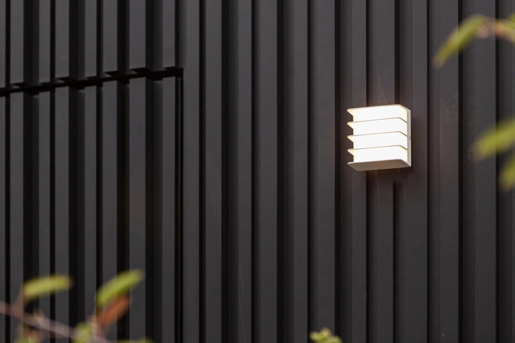 Applique esterno LED Gridy bianco 14,5W 3000K IP54 Lutec