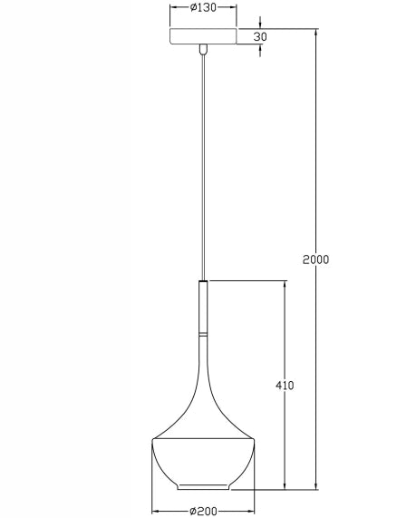 Lampada a Sospensione Apollo in Metallo e Vetro Soffiato Nero - Design Moderno E27, Struttura Regolabile 2000mm, Ideale per Illuminazione Interni