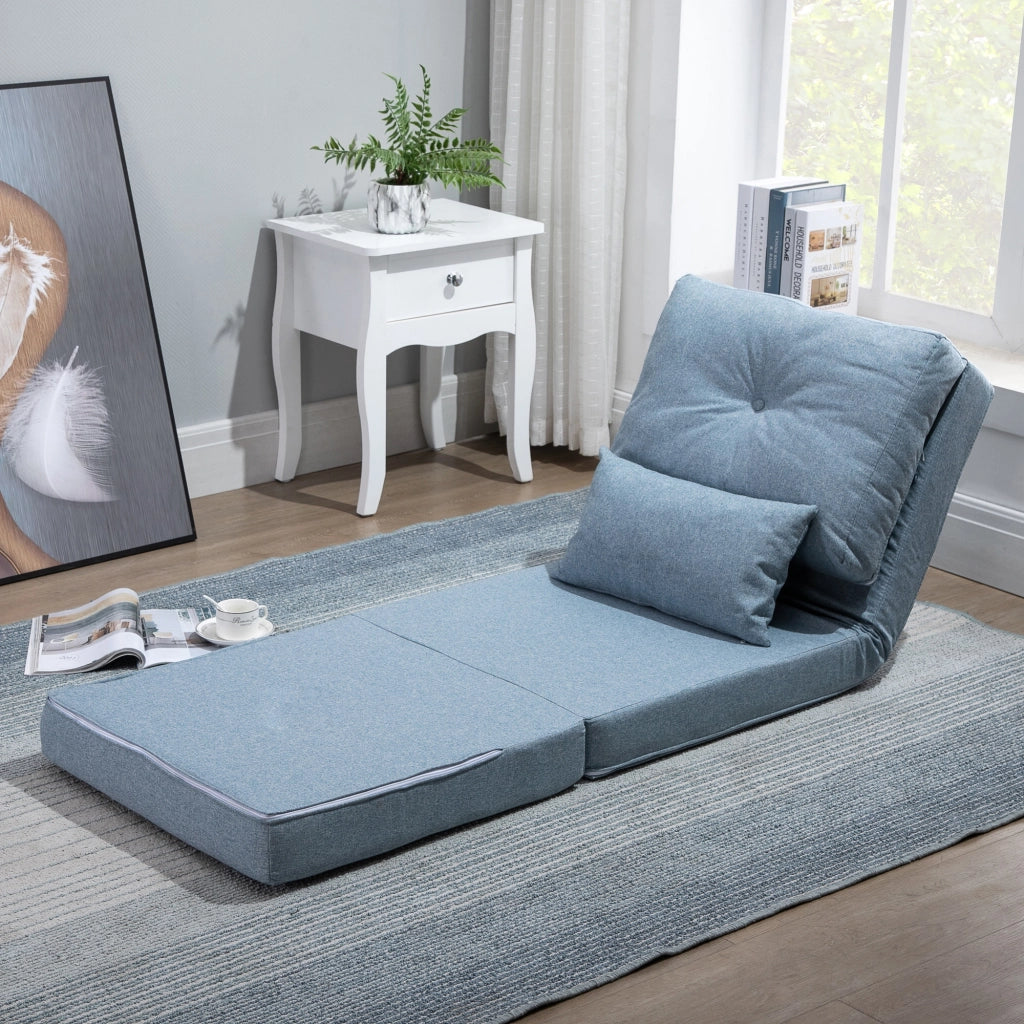 Letto a castello con materasso ¨C Minimal ¨C 60x80x56 cm, blu