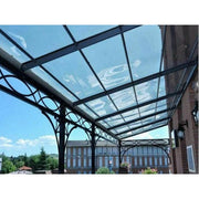 Telo PVC Trasparente 2,7x5m, 0,50mm Spessore, 650g/m² - Telo Cristal con Occhielli Ogni 50cm - Anti-UV, Impermeabile - Qualità Made in Italy