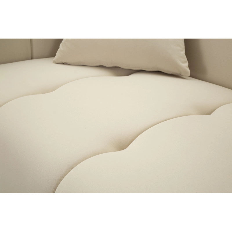 Divano Alma Crema Con Cuscini cm 155x81x71