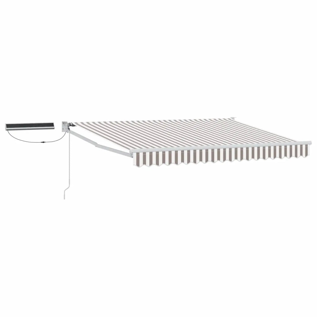 Tettuccio Elettrico Retrattile Grigio chiaro e bianco 3426219