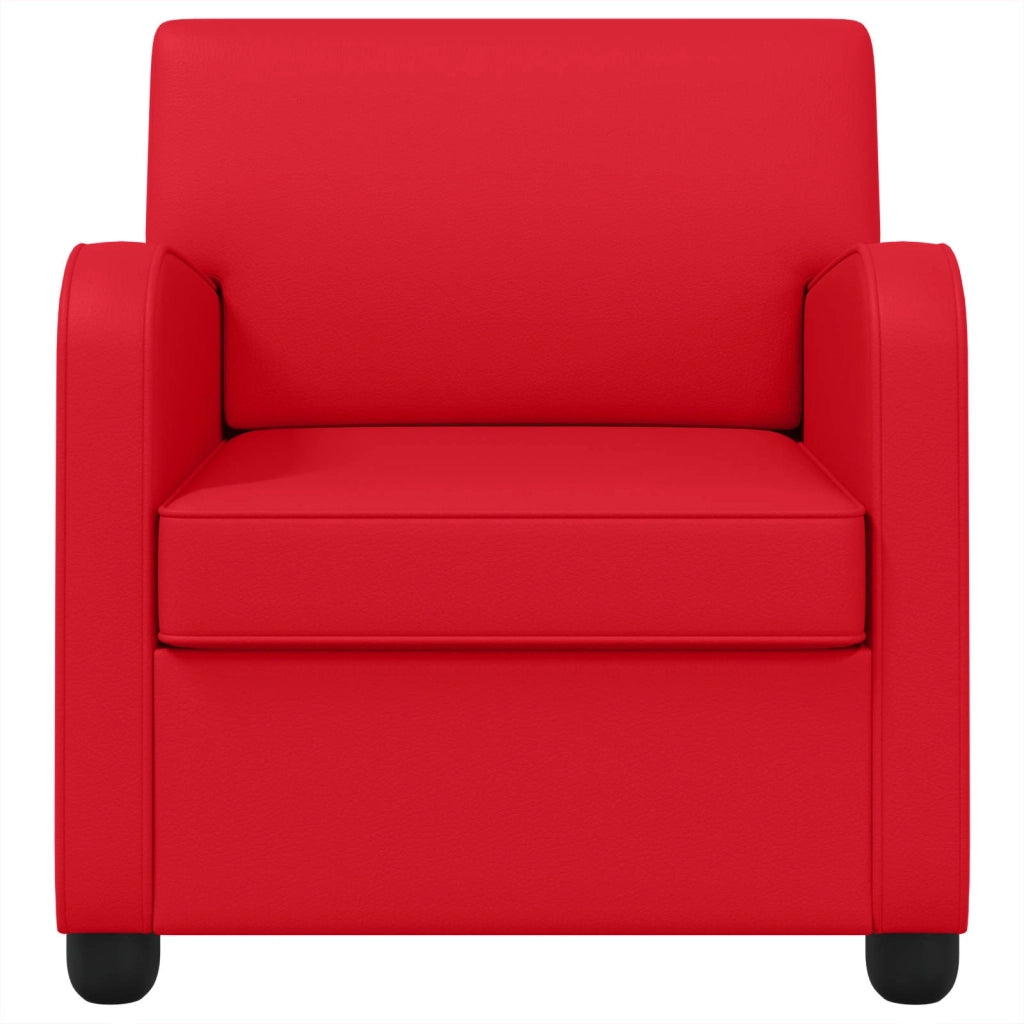 Poltrona Rosso Similpelle 42043431
