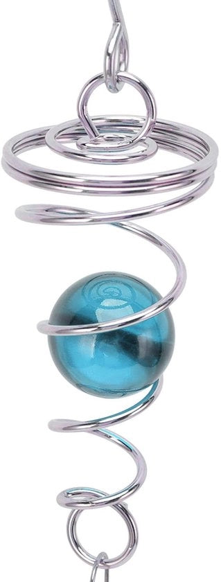 Accessori per giardino decorativi - Ventilatori da giardino metallici - Blu - Decorazione per giardino - Adatto per esterno - 2 pezzi