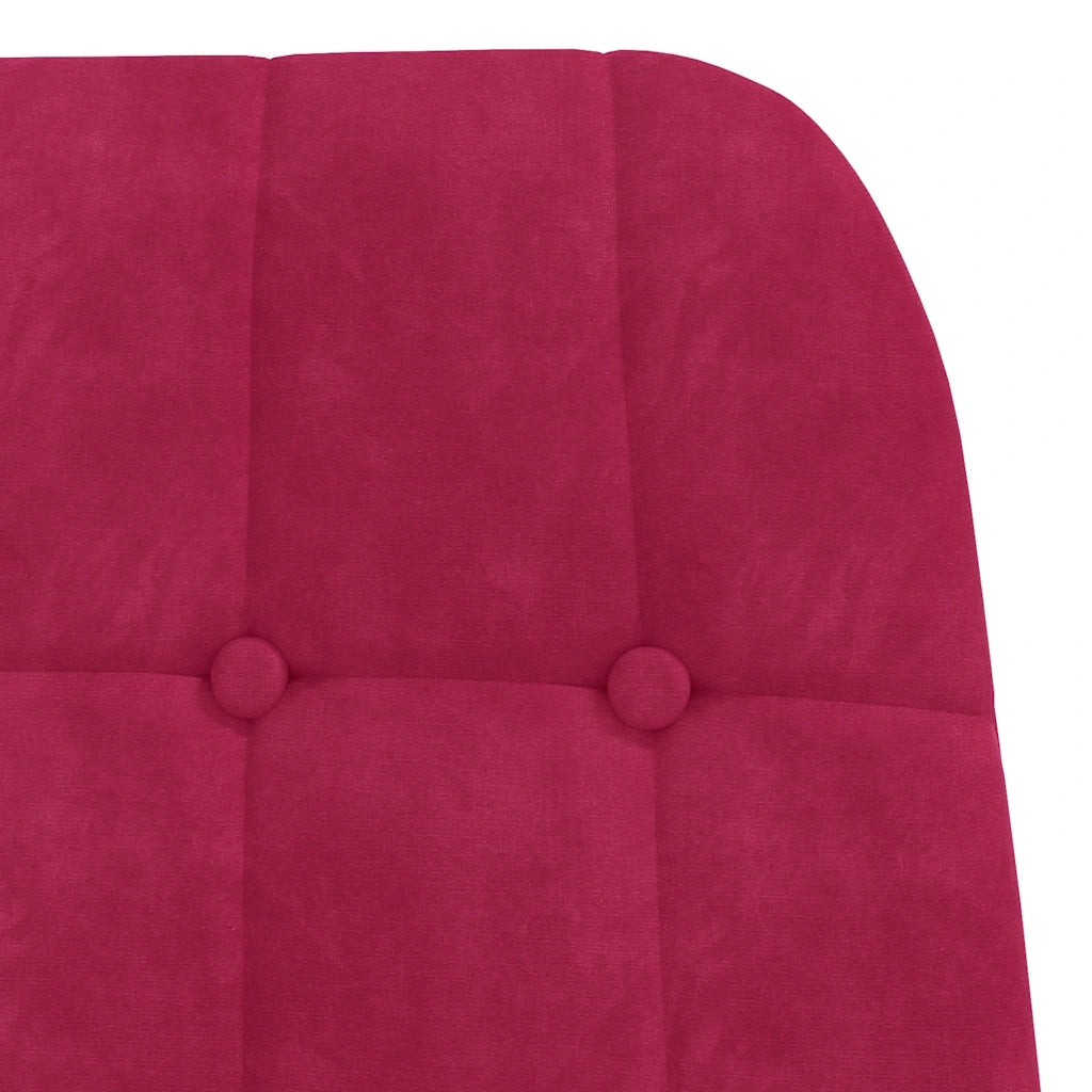 Sedia Relax Rosso Vino in Velluto 4102637