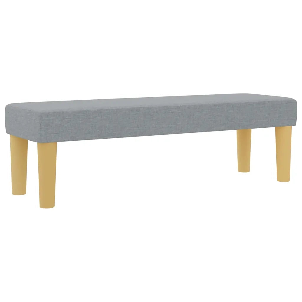 Letto a molle con materasso Grigio chiaro 200 x 200 cm Tessuto 3344324