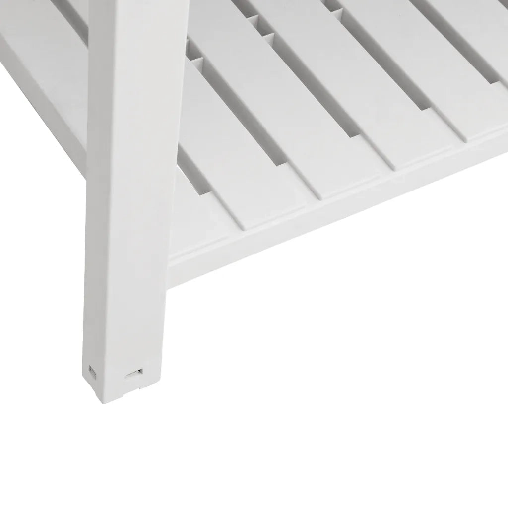 Fioriera Rialzata da Giardino Bianca 110x45x79 cm Polipropilene 364177