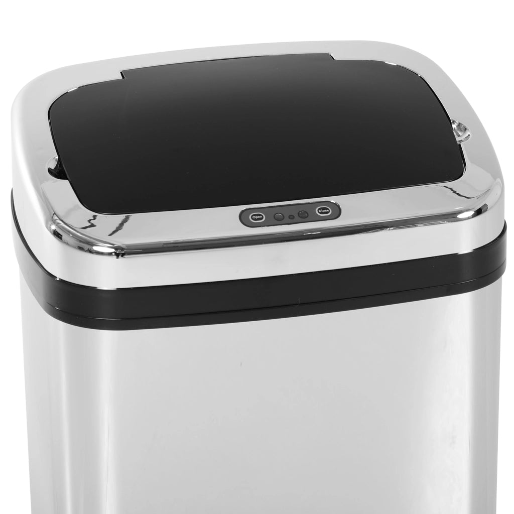 Cestino 30L Automatico ¨C Minimal ¨C Acciaio Inossidabile Argento