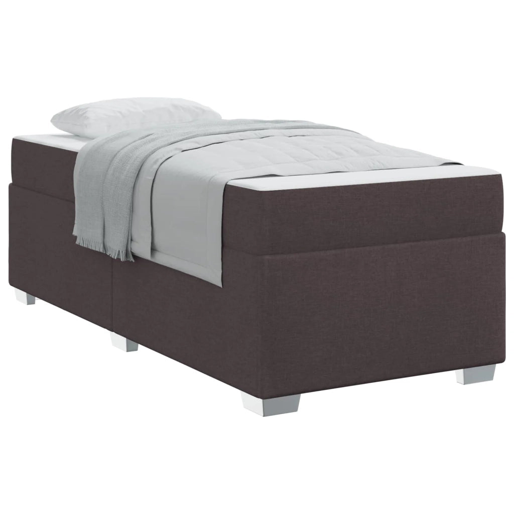 Struttura del letto Marrone Scuro 90 x 190 cm Tessuto 3399155