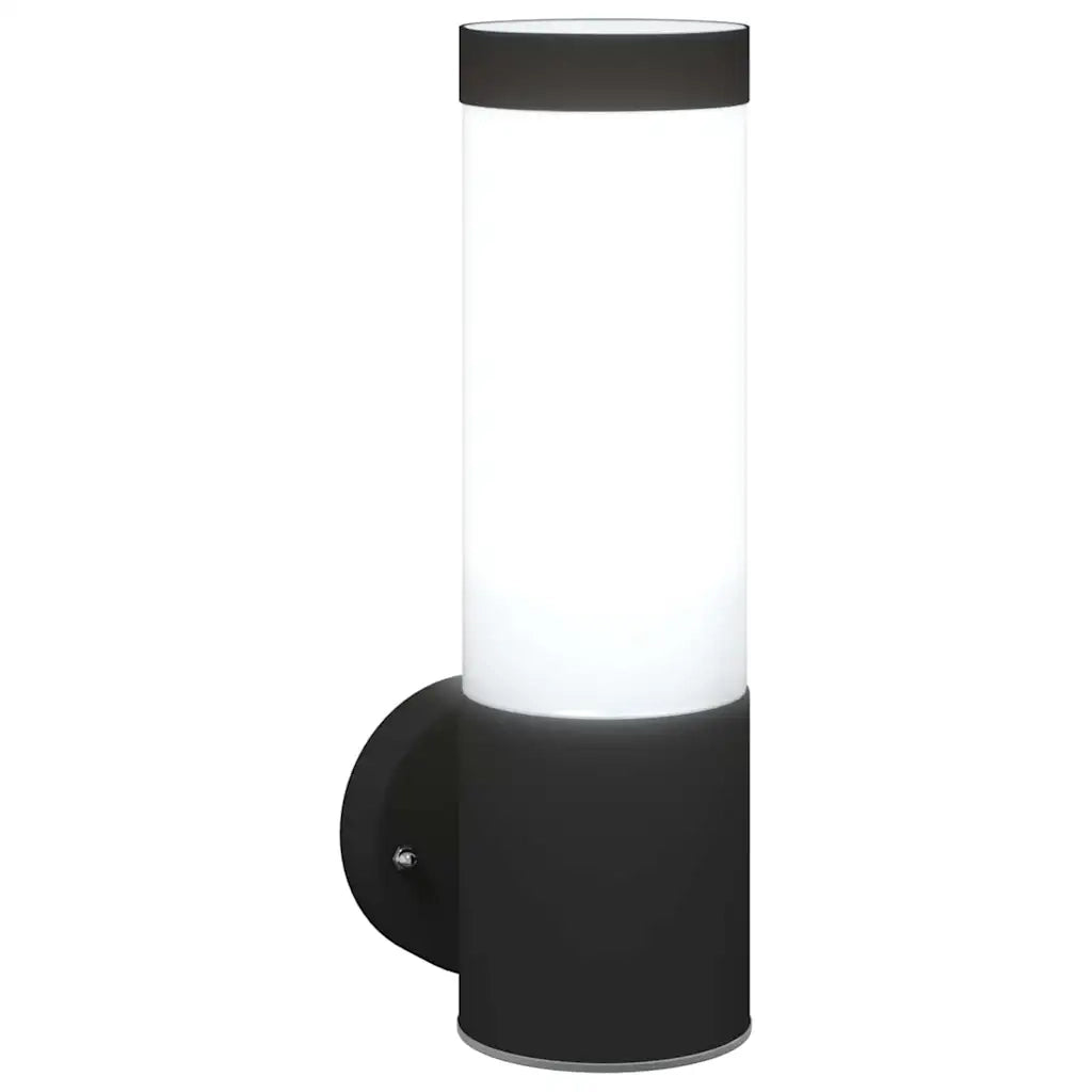 Lampada da Parete Esterna 2 pcs Nero 12 x 8,5 x 27 cm 4005936