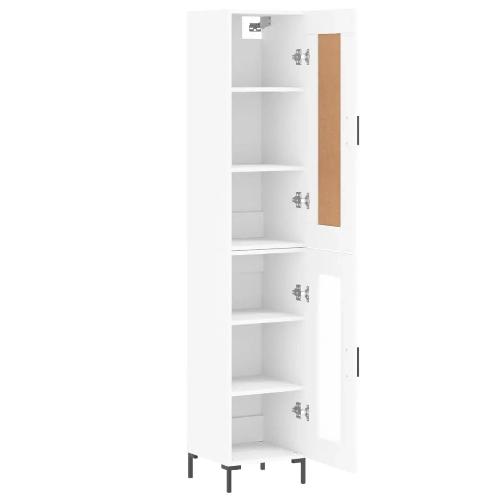 Credenza Bianca 34,5x34x180 cm in Legno Multistrato 3200385