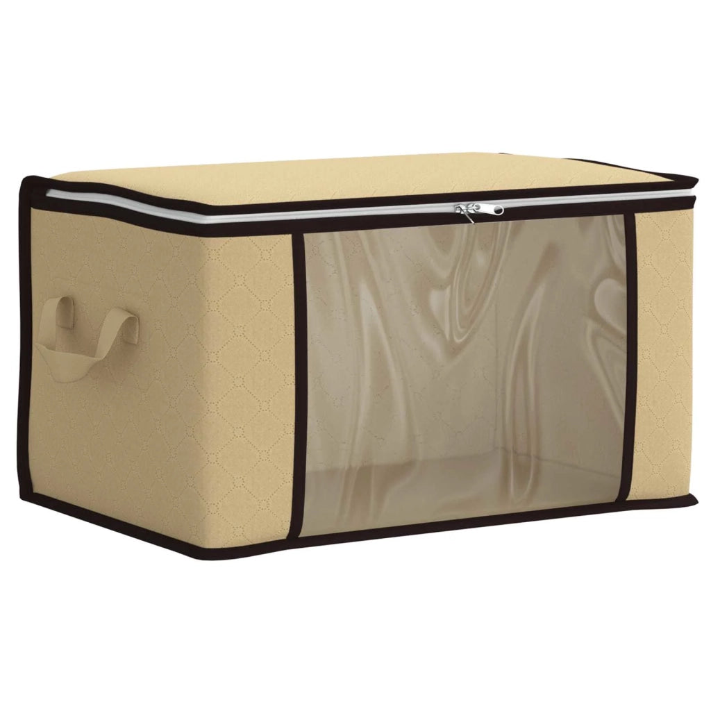 Scatola di stoccaggio con finestra laterale trasparente Crema CFW1925023