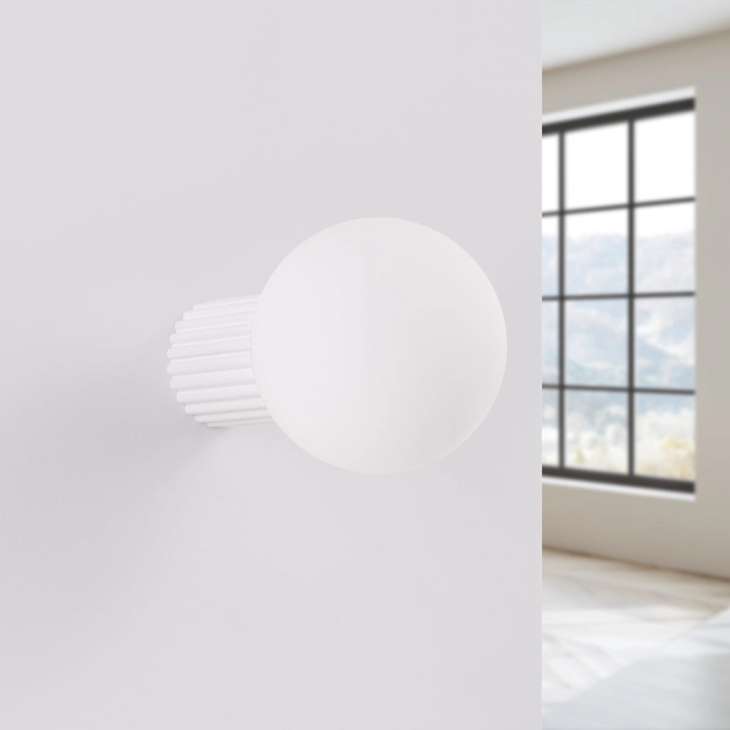 Lampada da parete HALO bianca IP44
