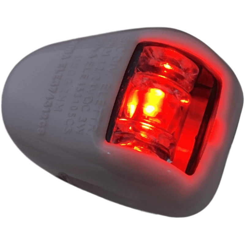 FANALE A LED ROSSO 112,5° GREEN STARBOARD LIGHT WHITE CASE