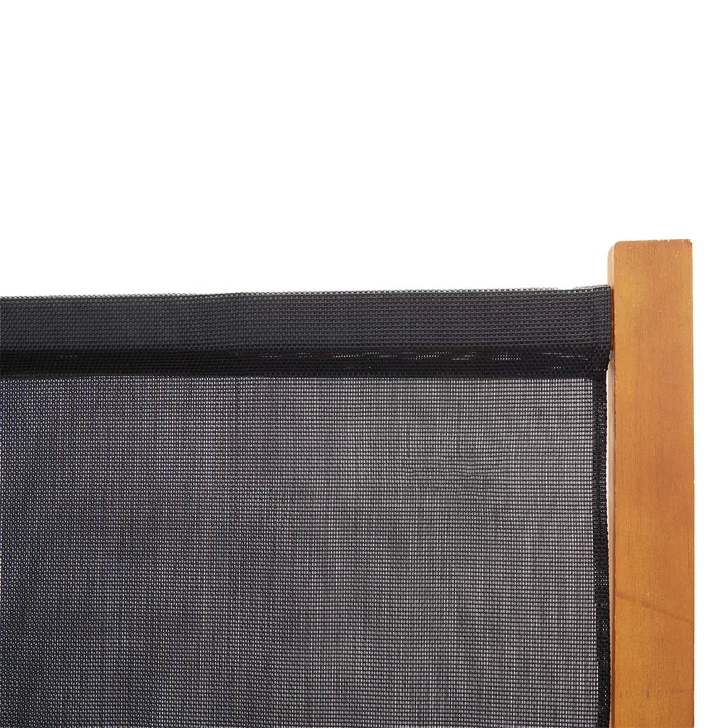 Divisorio Ambienti | Divider per stanze | Paravento a 3 Pannelli Nero 210x180 cm