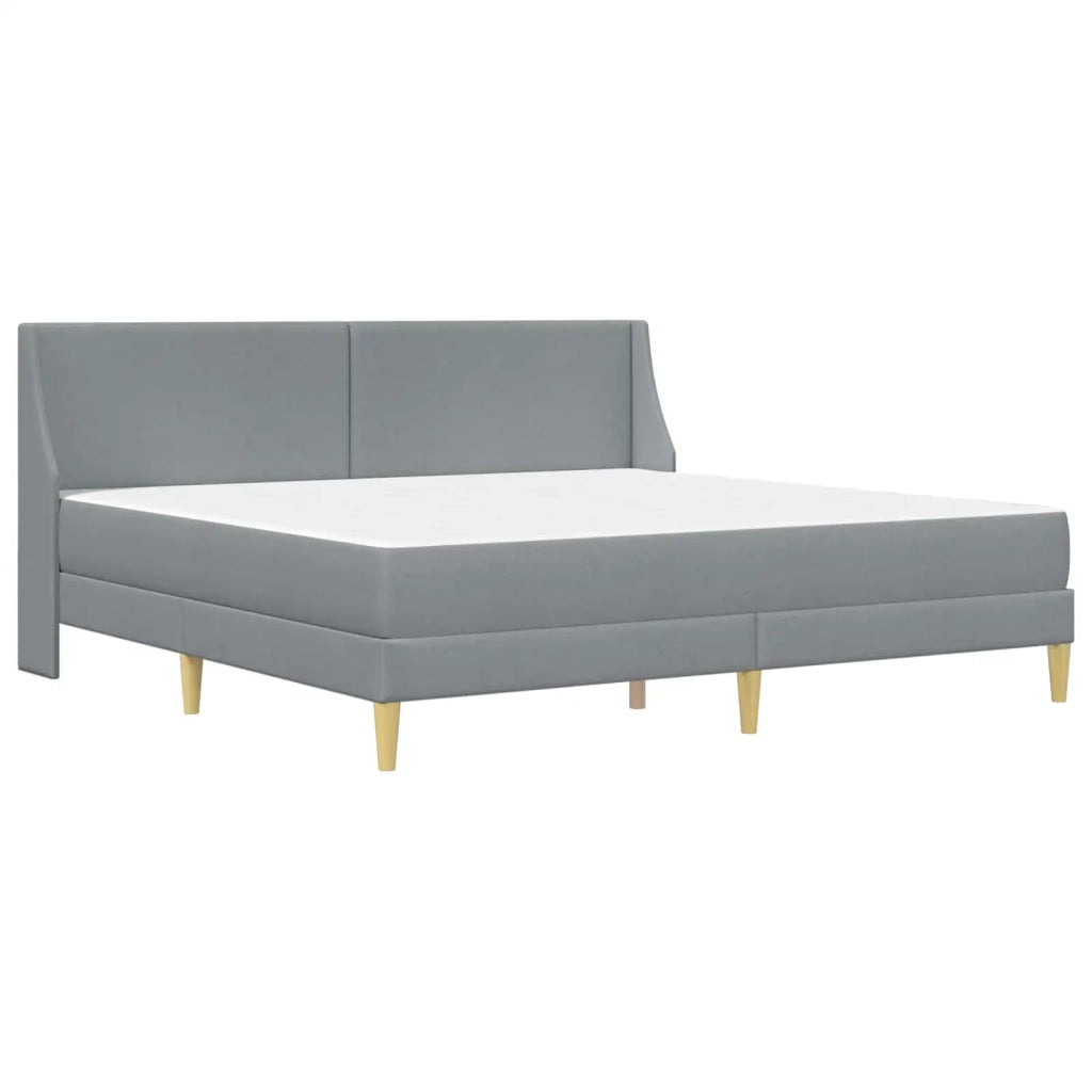 Struttura letto con materasso Grigio chiaro 200 x 200 cm 3414754