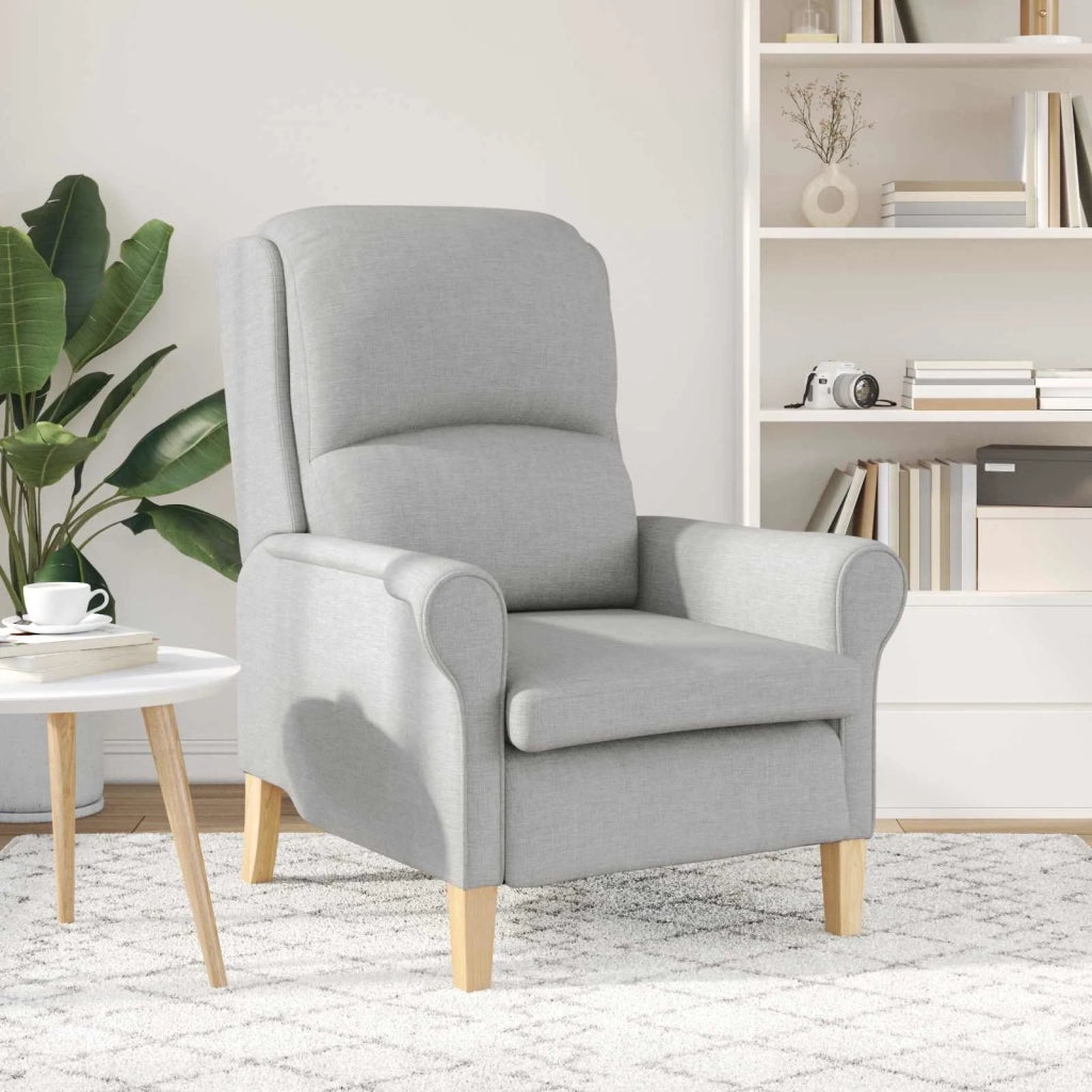 Poltrona | Sedia Relax Grigio nuvola Tessuto