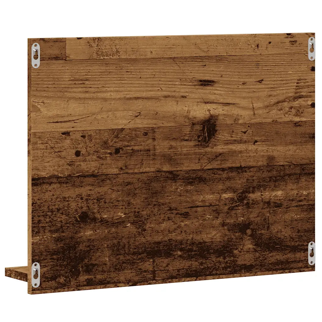 Armadietto a Specchio da Bagno-Mobile bagno con specchio Legno Vecchio 60x10,5x45 cm