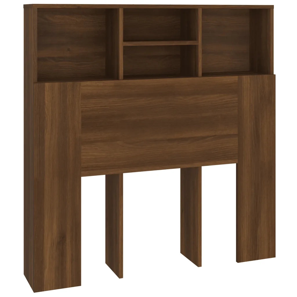 Testiera con Contenitore Rovere Marrone 100x19x103,5 cm 817245