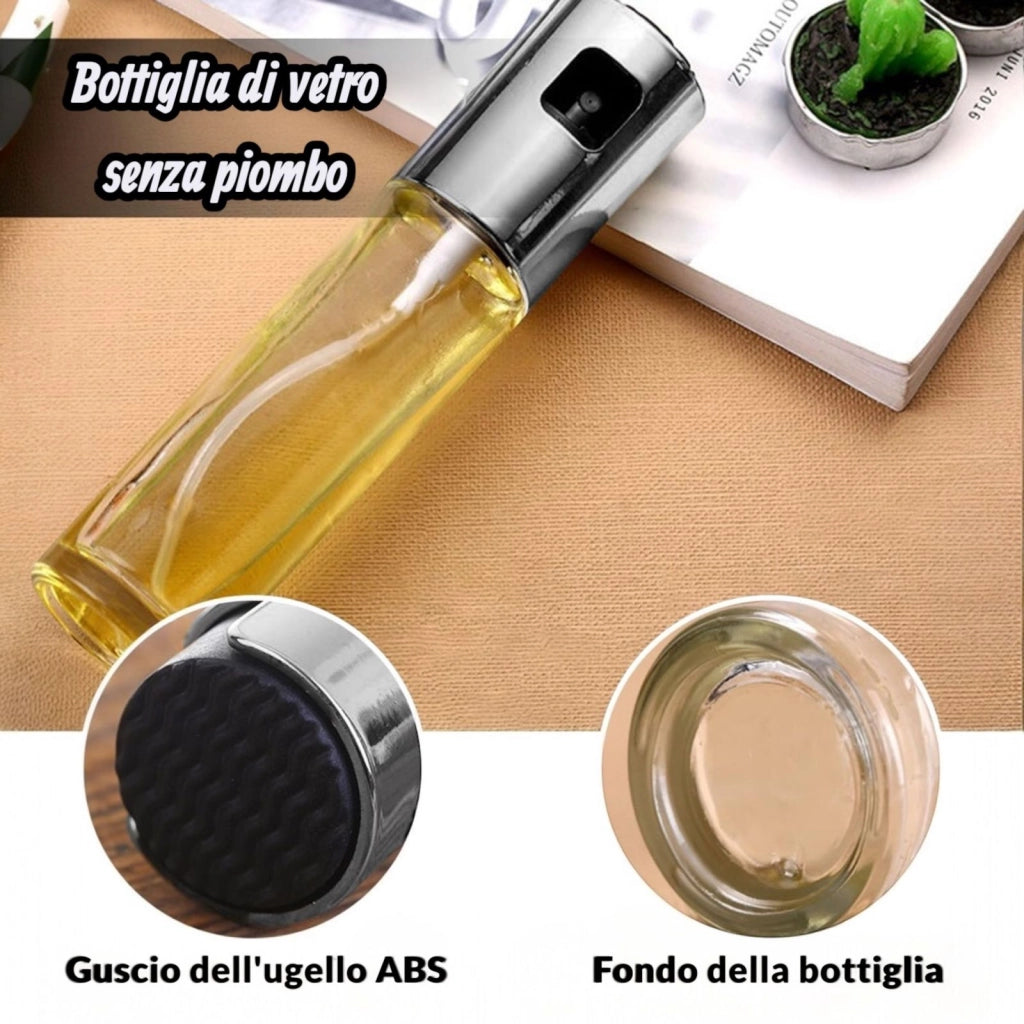 Dispenser Spray per Olio Aceto Limone Salsa di Soia Nebulizzatore Cucina 100ml