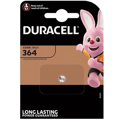PILA SPECIALISTICA 364 DURACELL - OSSIDO ARGENTO VOLT 1,5- 10 pezzi