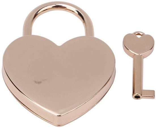 Fermo metallico a forma di cuore per gioielli e album di diario