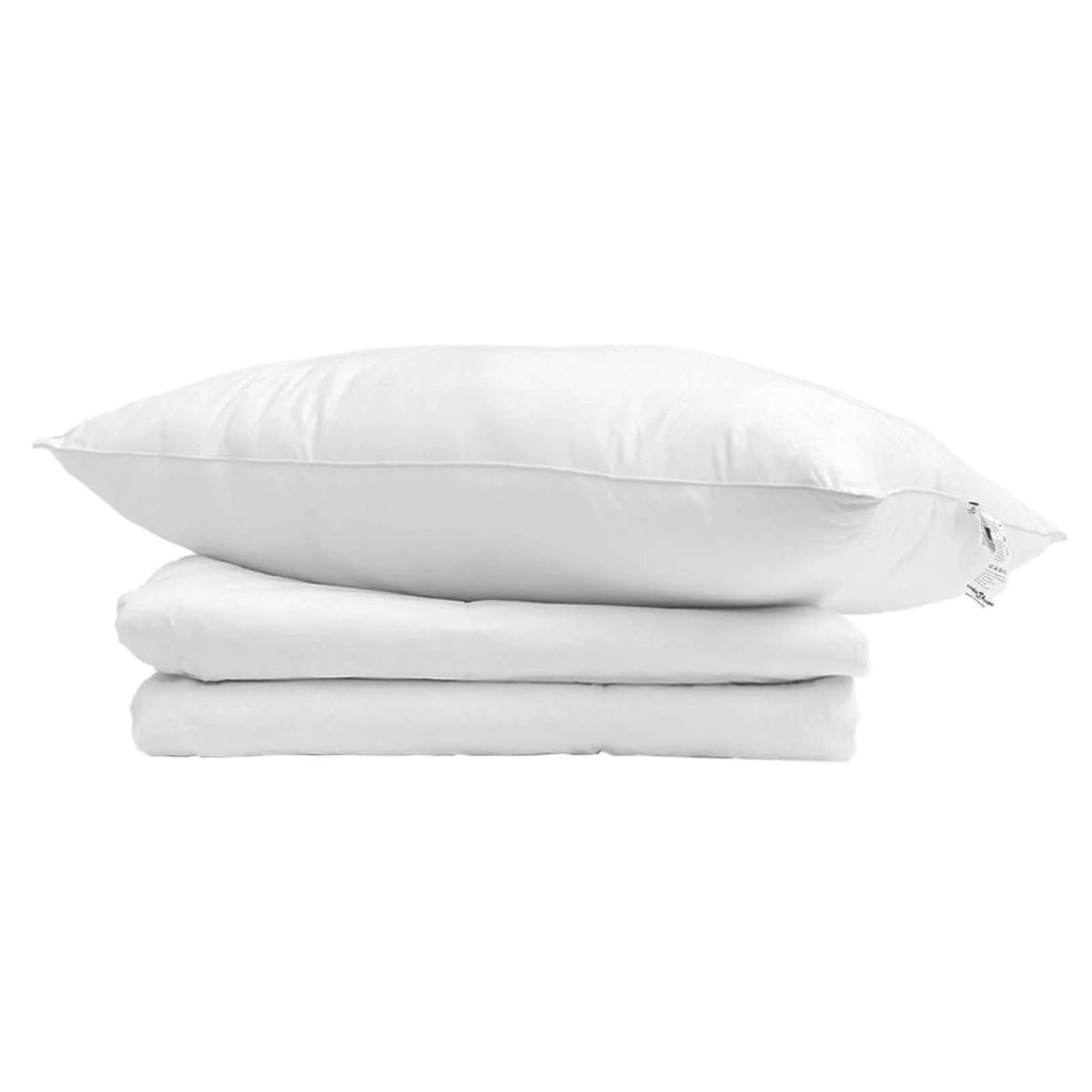 Piumone | Duvet Estivo con cuscino 2 pz Bianco Piuma d'anatra