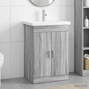 Set di mobili per il bagno Sonoma grigio 61 x 40 x 84,5 cm 3404355