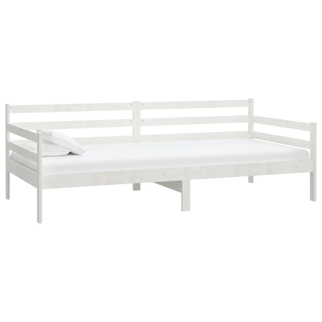 Dormeuse Bianca in Legno Massello di Pino 90x200 cm 806936