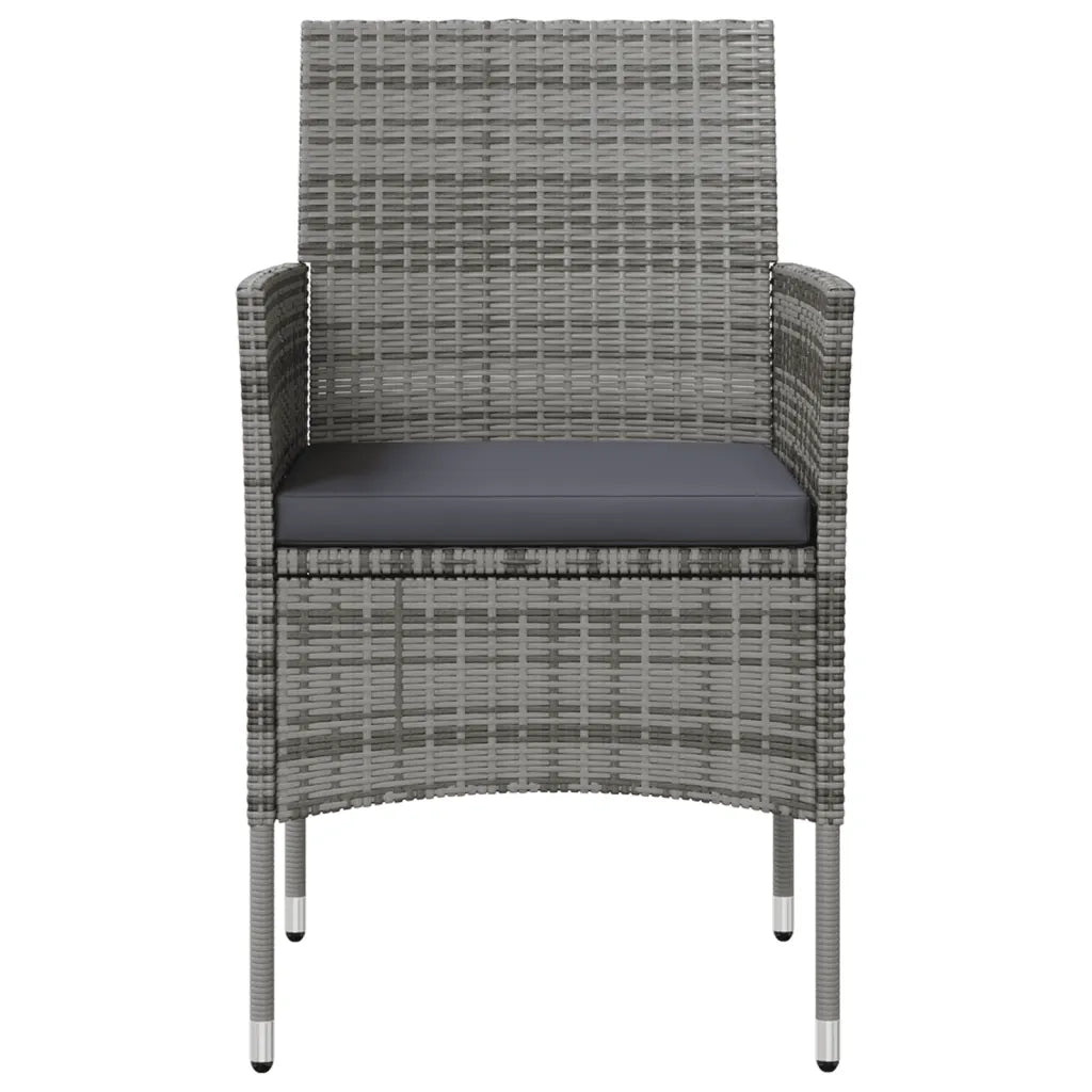 Set Divani da Giardino 16 pz con Cuscini in Polyrattan Grigio 3095960