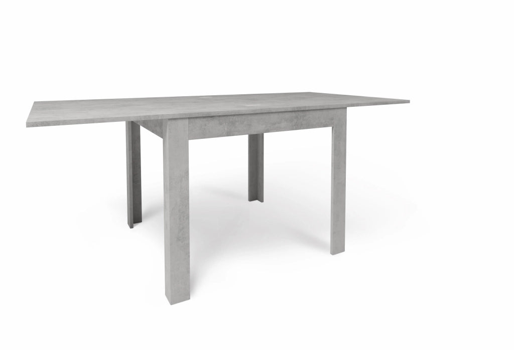 Tavolo Allungabile 90/180x90x75 cm Cemento e Cemento