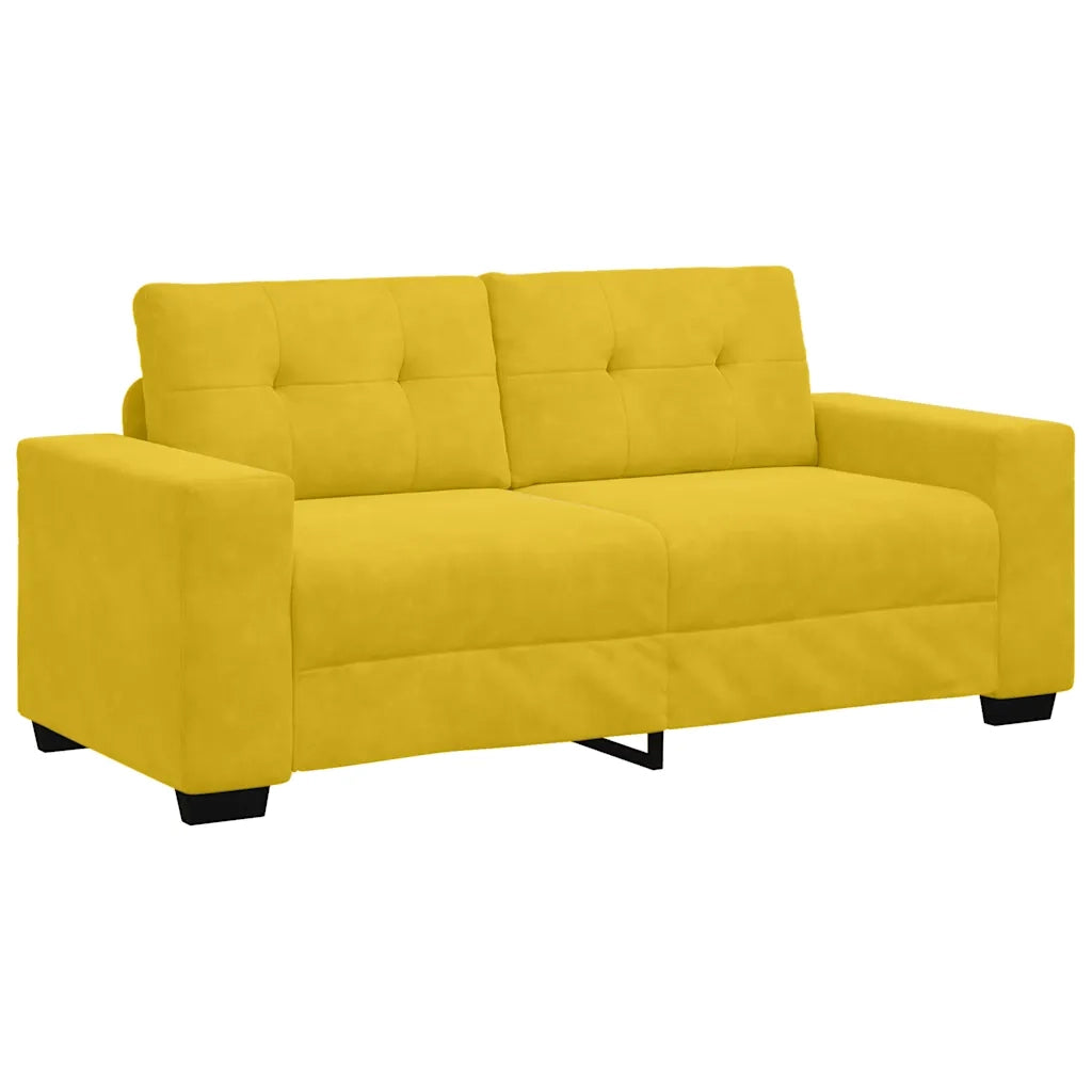 Divano Divanetto-Sofa Giallo 140 cm in Velluto