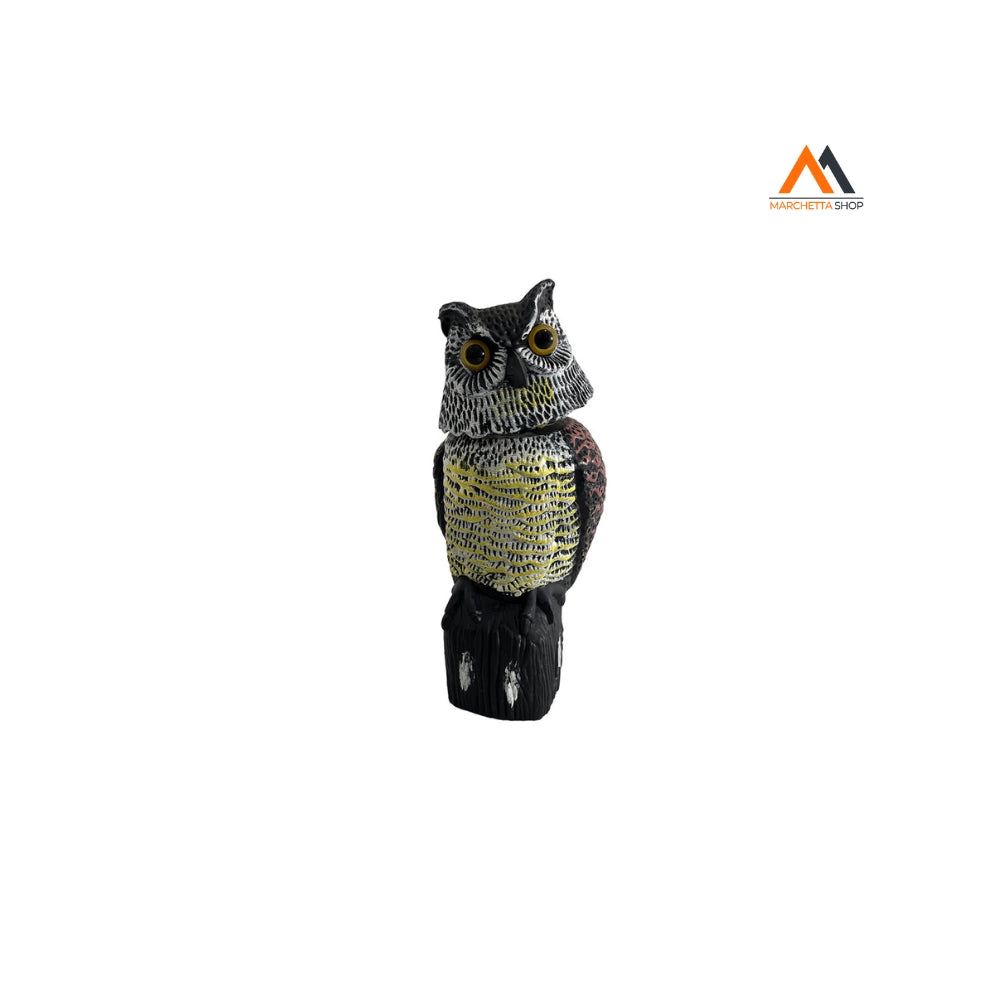 STATUETTA SCACCIA VOLATILI A FORMA ANIMALE Gufo oscillante -