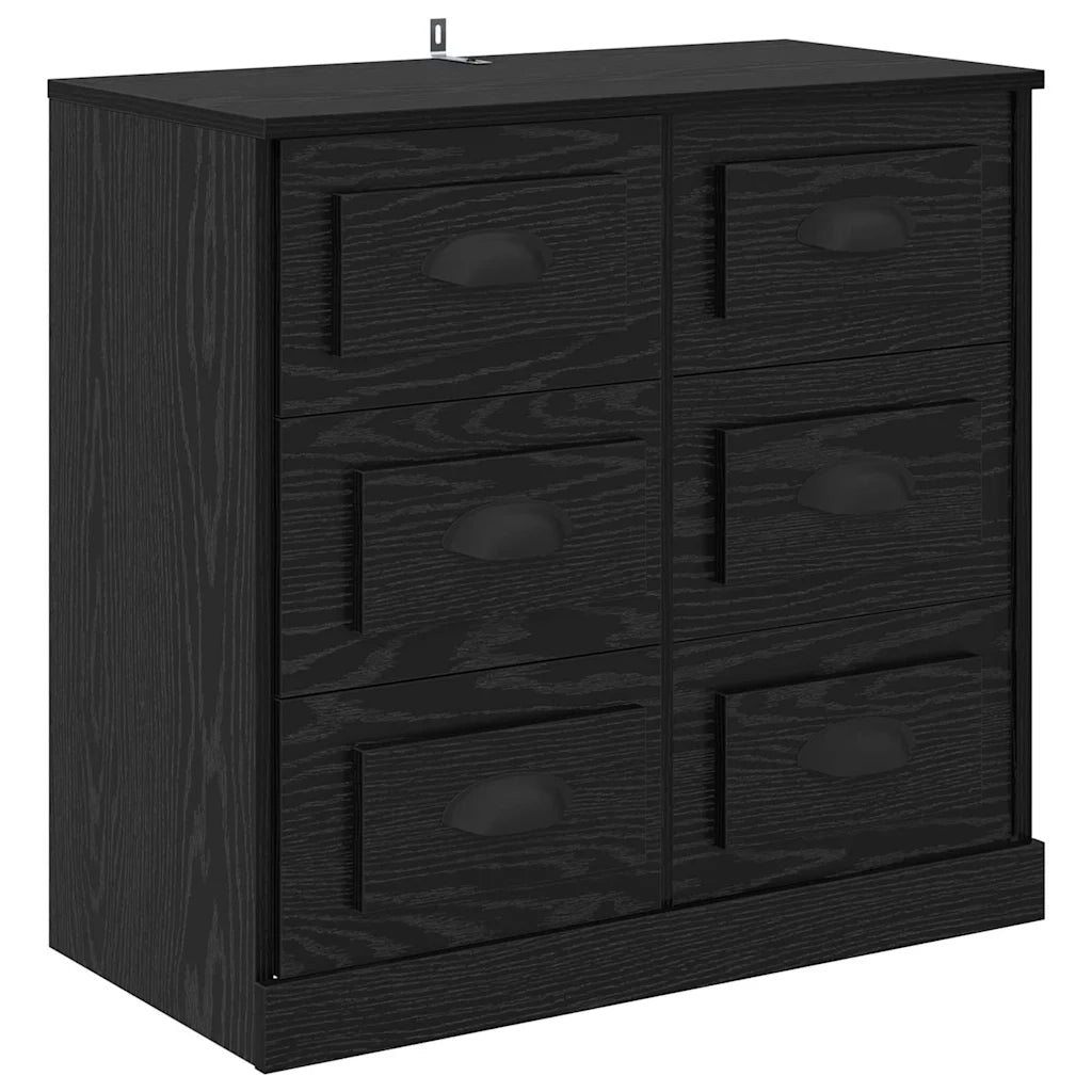 Sideboards con cassetto 2 pcs Rovere Nero 70 x 35,5 x 67,5 cm 3402667
