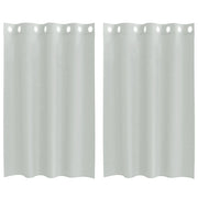 Tende in Voile con Occhielli 2 pz Grigio Chiaro 140x175 cm