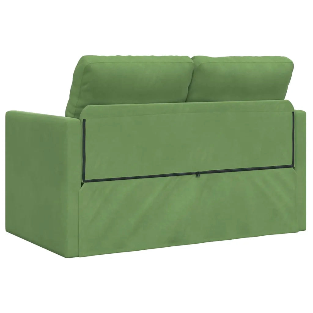 Divano letto-Sofa Letto-Daybed Verde chiaro 204 x 122 x 60 cm Velluto