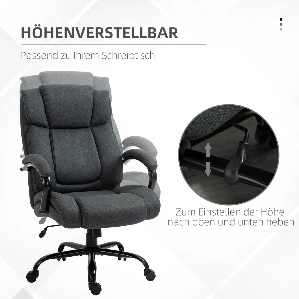 Sedia da ufficio ¨C Minimal ¨C grigio con braccioli imbottiti