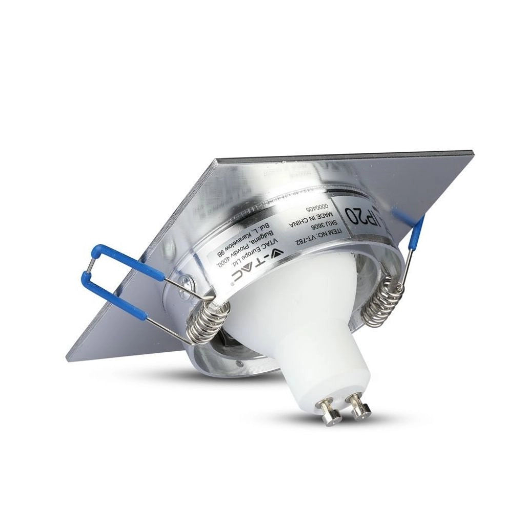 1*GU10 Ratting Square Alluminium Brush