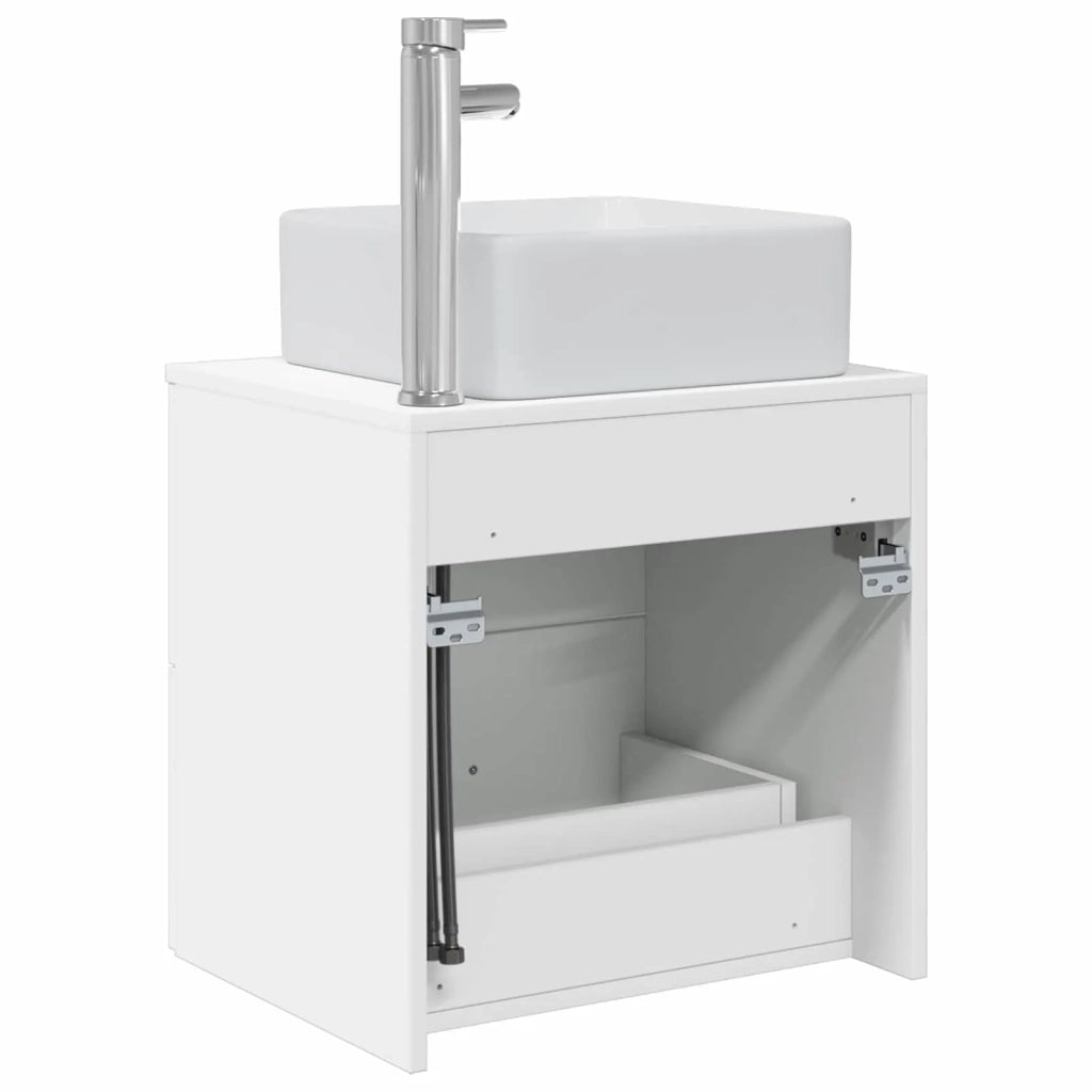 Mobile Lavabo da Parete Bianco 53 x 34,5 x 63 cm 890286
