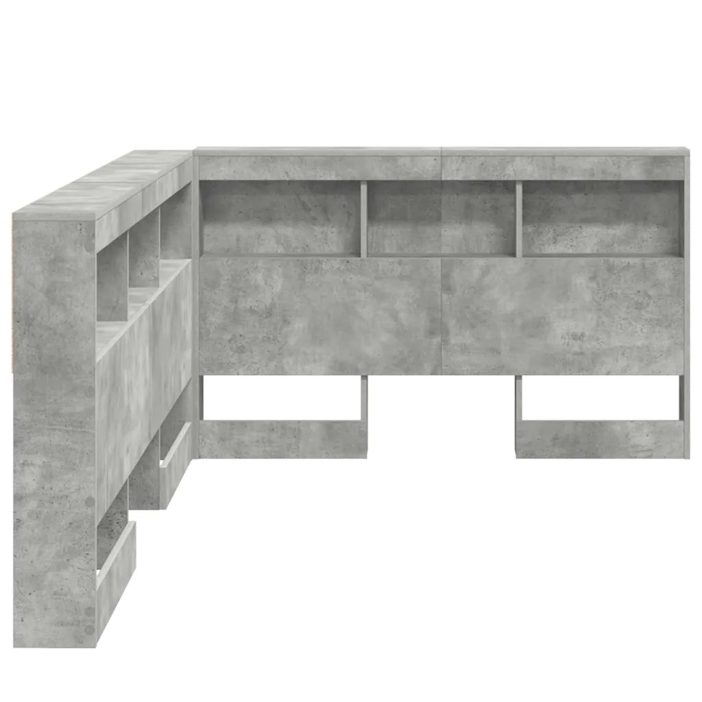 Testata contenitore Grigio cemento 120 cm Legno multistrato 3335480