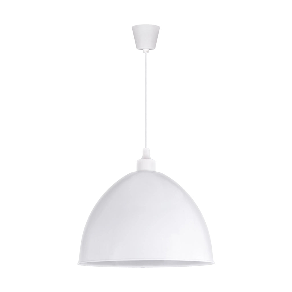 Lampada a sospensione INKA Struhm bianca cupola E27
