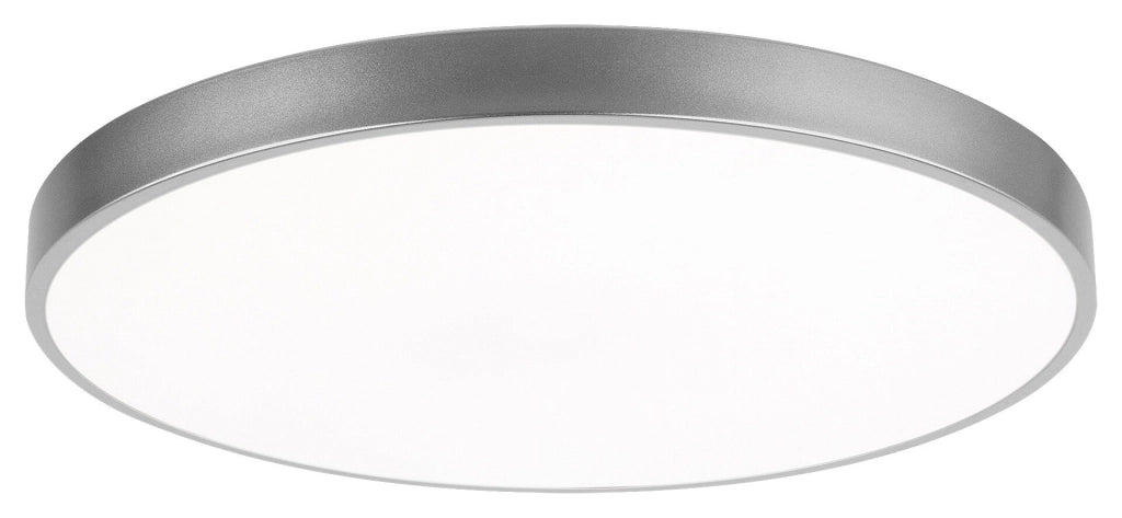 Plafoniera LED rotonda 40cm 36W argento Tesia Rabalux
