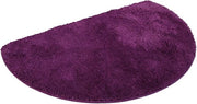 Douchemat aubergine, microvezel, 50x80 cm, forma a metà circolare, codice J-10005/101