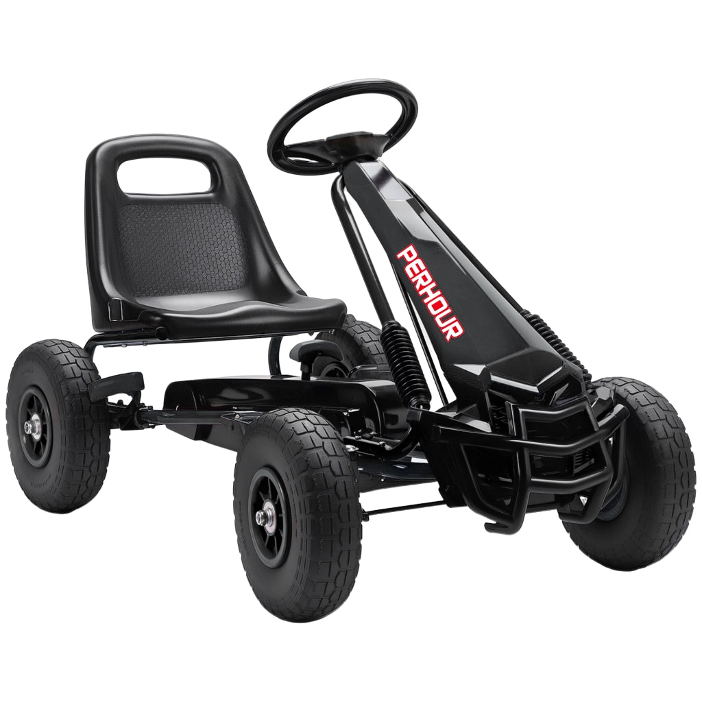 Go-Kart a pedali per bambini ¨C Xylo ¨C sedile regolabile, freno manuale, 110x61x62 cm, nero