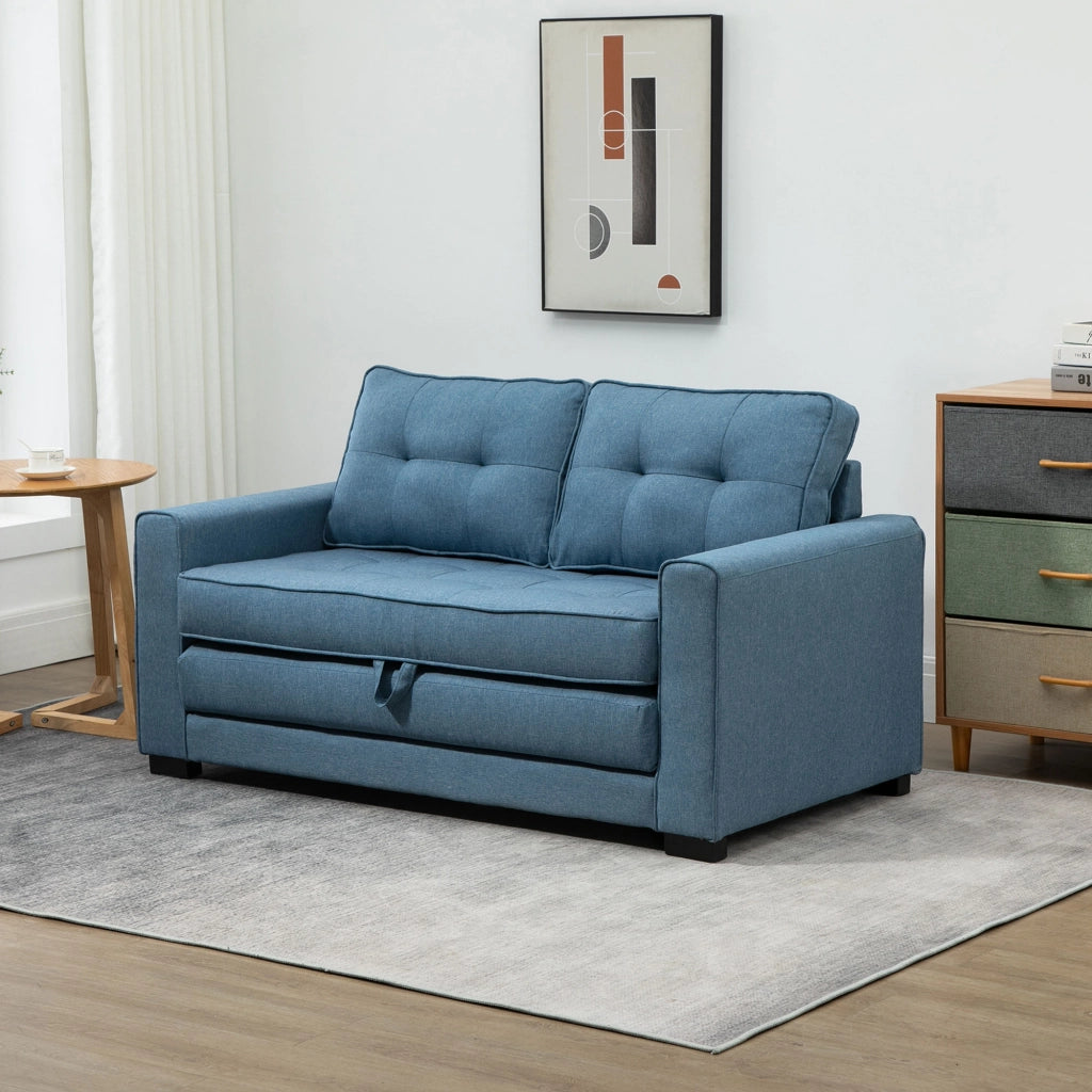 Divano letto 2 posti ¨C Minimal ¨C blu 147.5x75x85 cm