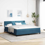 Letto a molle con materasso Blu Scuro 180 x 200 cm Velluto 3339192