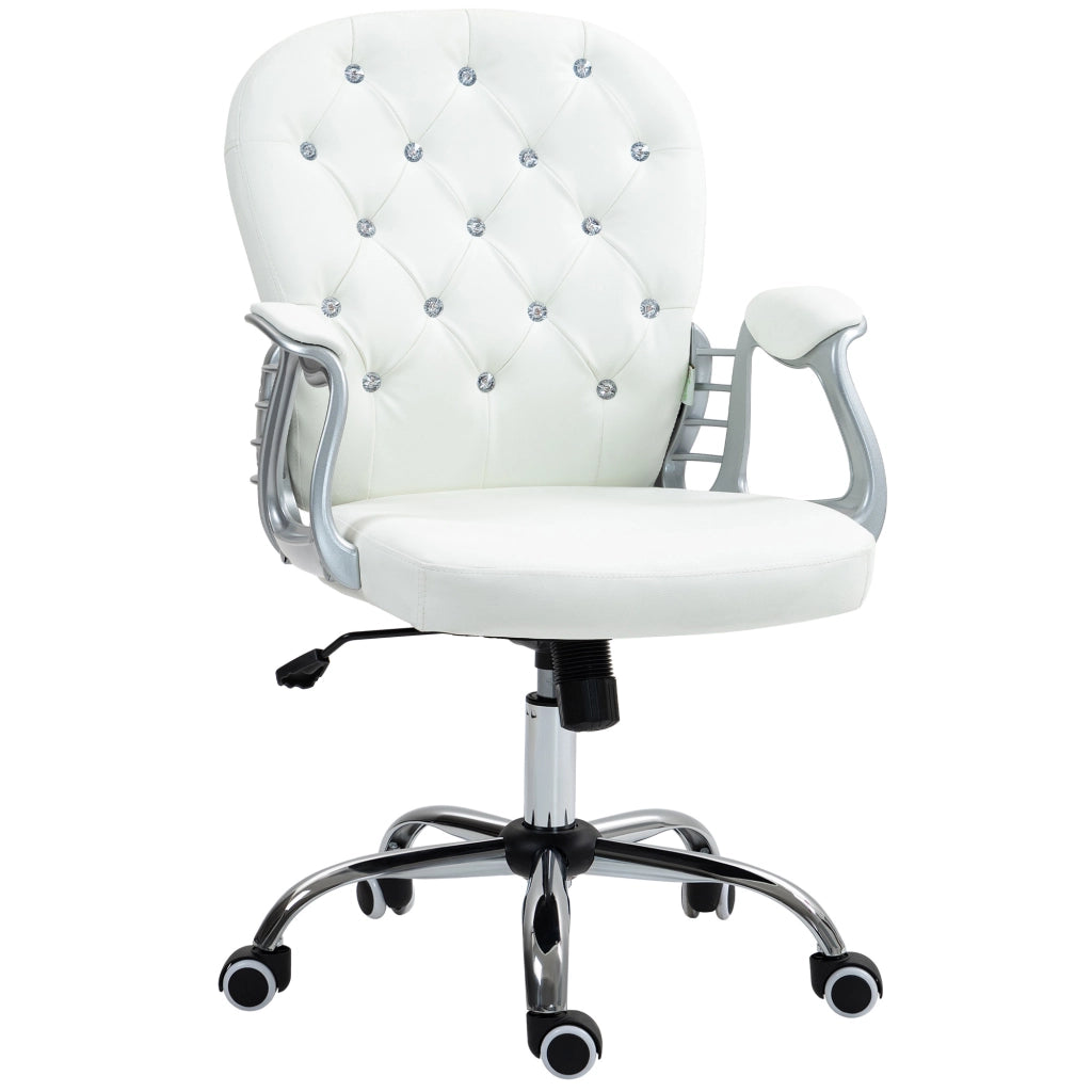 Sedia da ufficio ergonomica ¨C Xylo ¨C schienale imbottito braccioli bianco